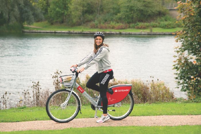 Milton Keynes cycle hire scheme relaunched by Jessica Ennis-Hill