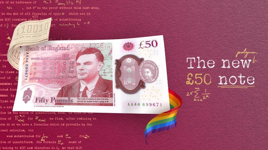 New Alan Turing £50 note design revealed