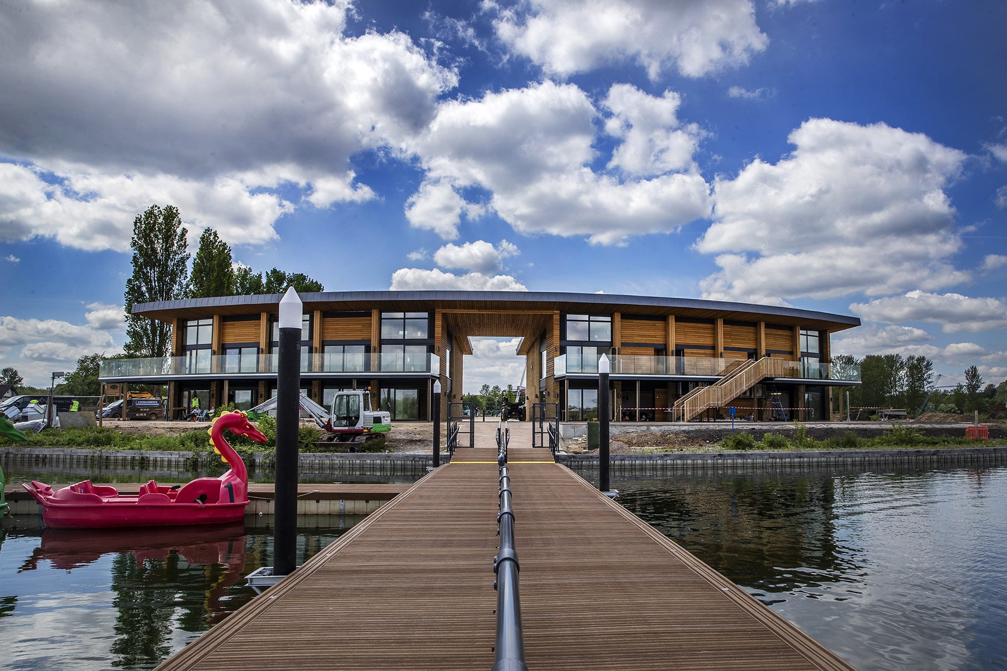 Take a sneak peek at Willen Lake’s brand-new Watersports Centre