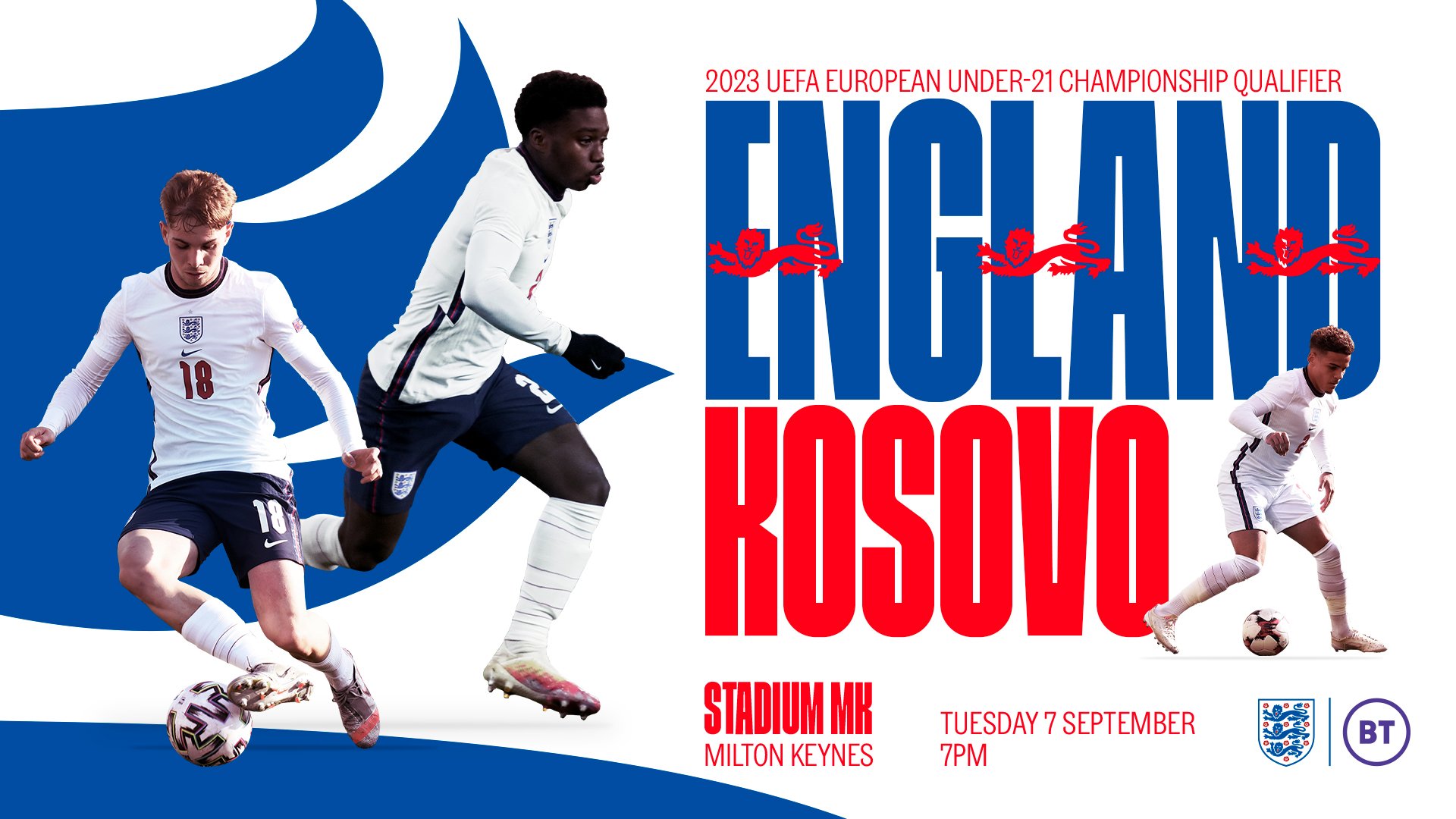 England v Kosovo Under 21s International Top Image