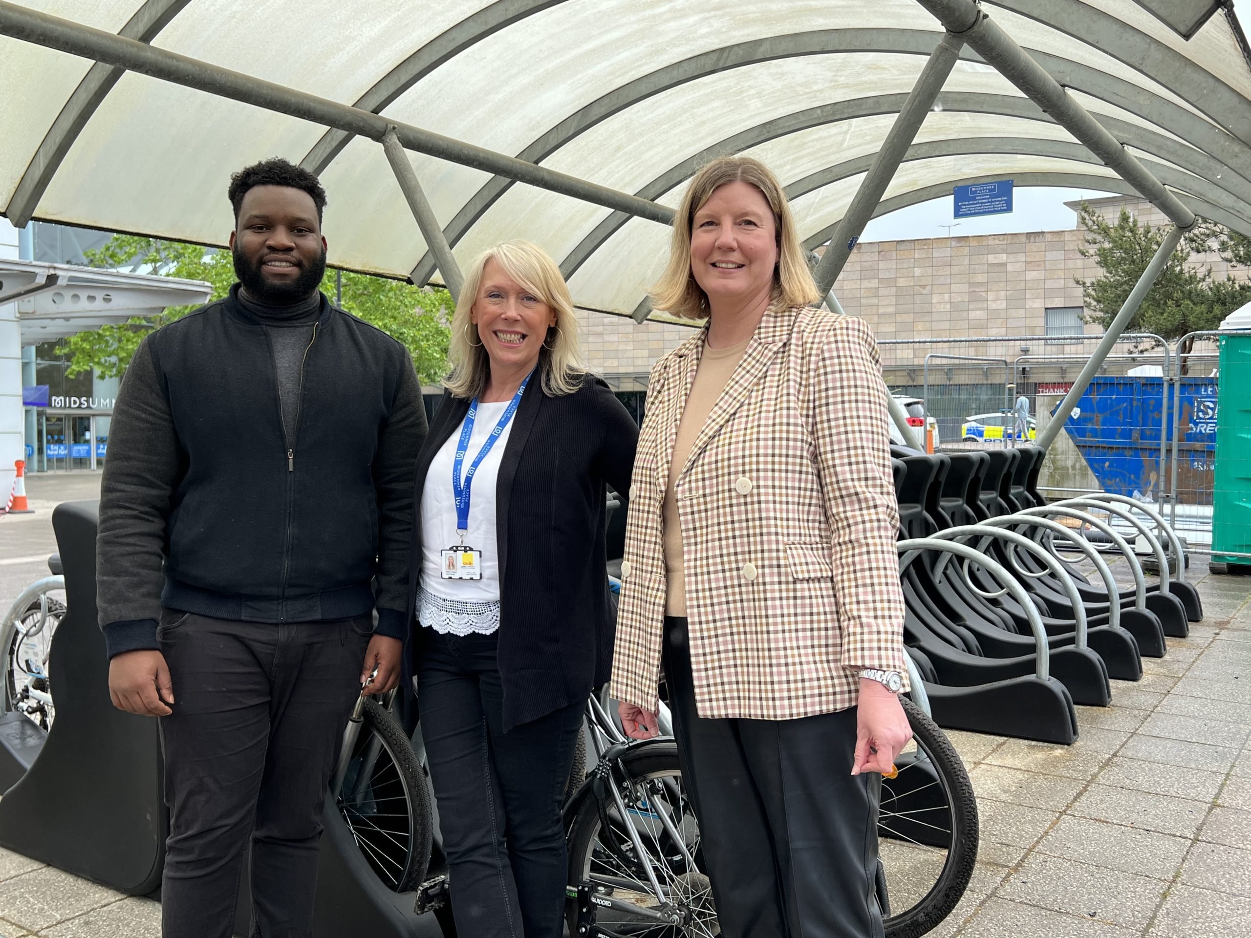 Midsummer Place welcomes new secure cycle parking