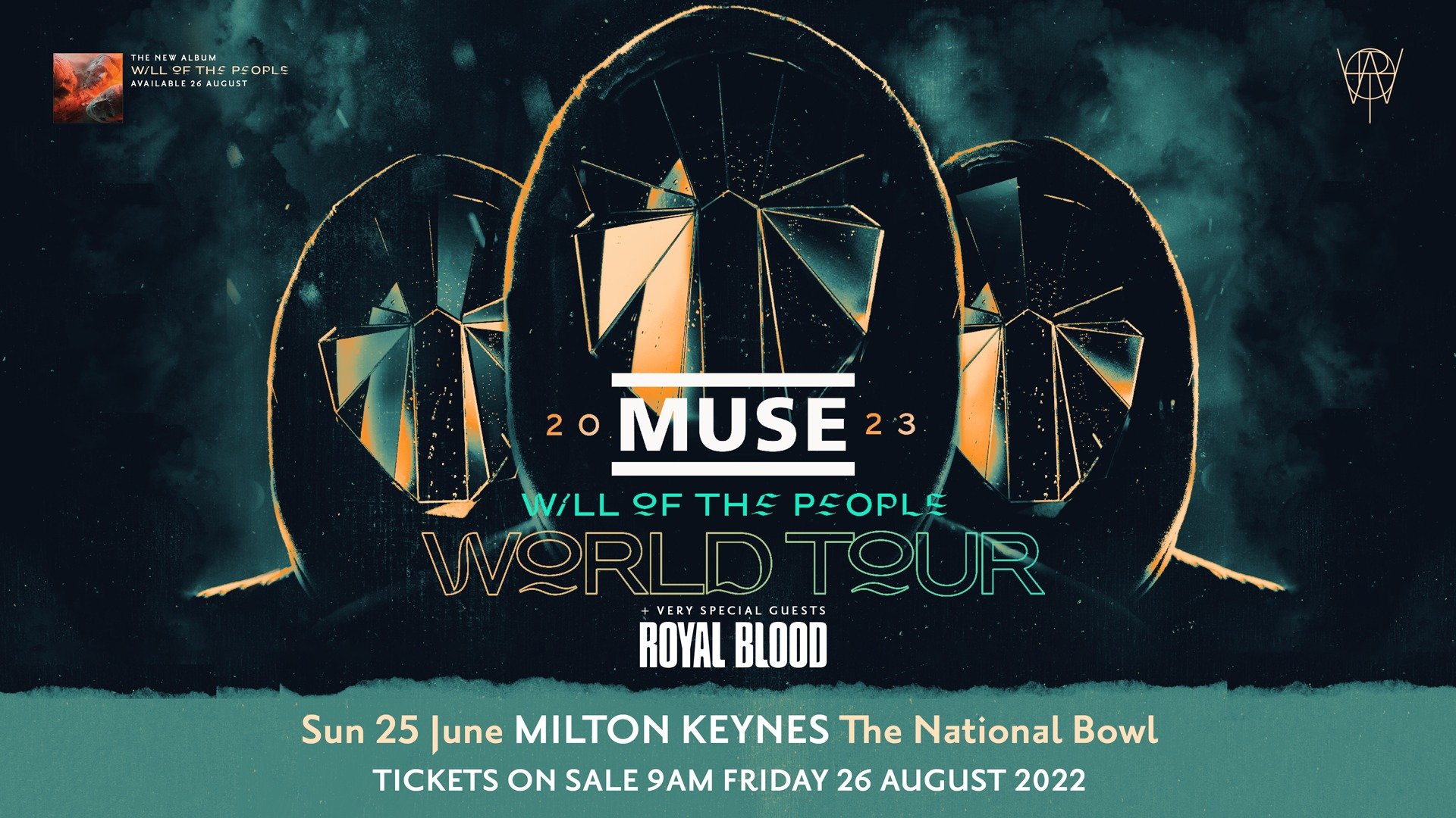 Muse announced to play the National Bowl in Milton Keynes