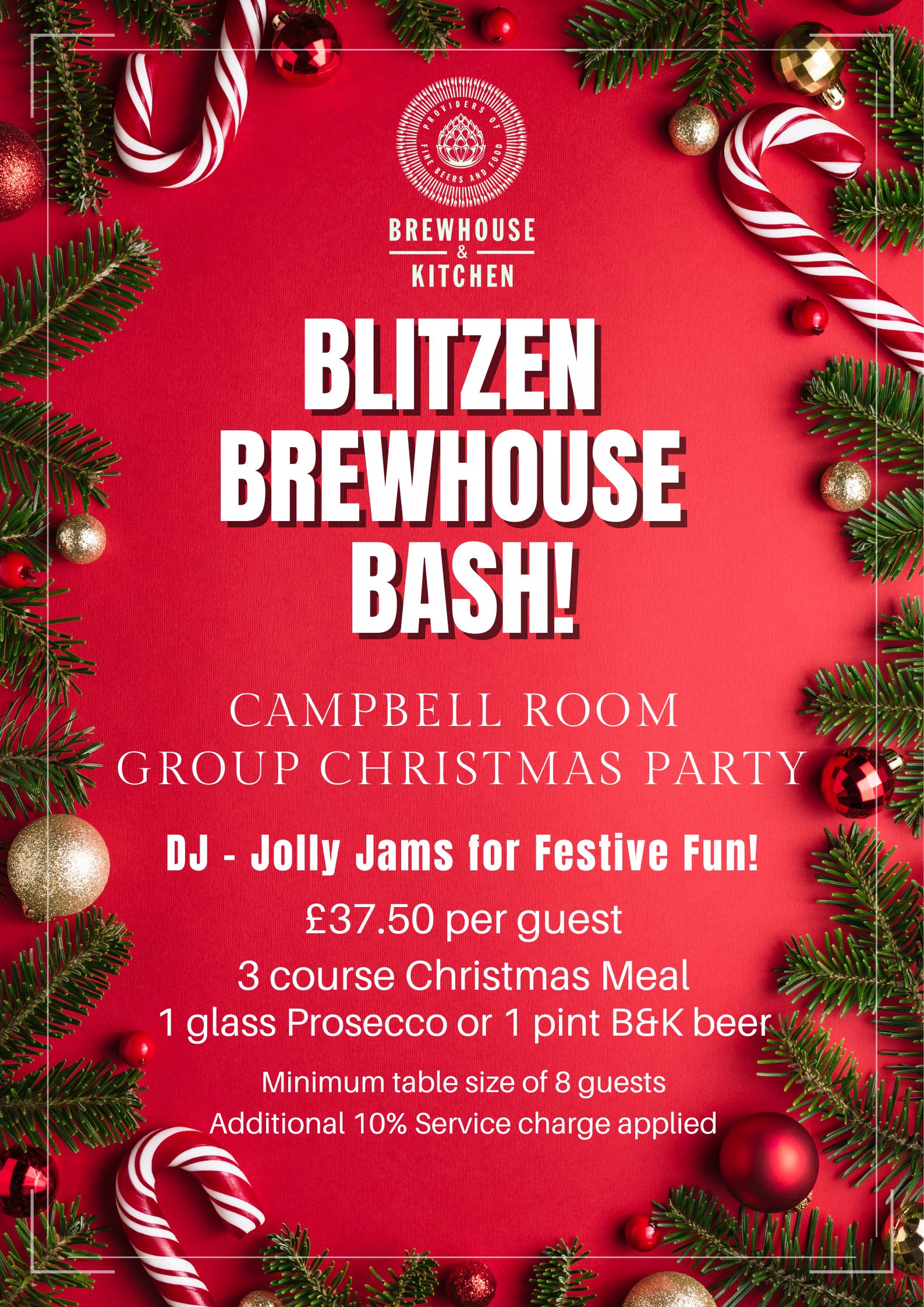 Blitzen Brewhouse Bash! Group Christmas Party Top Image