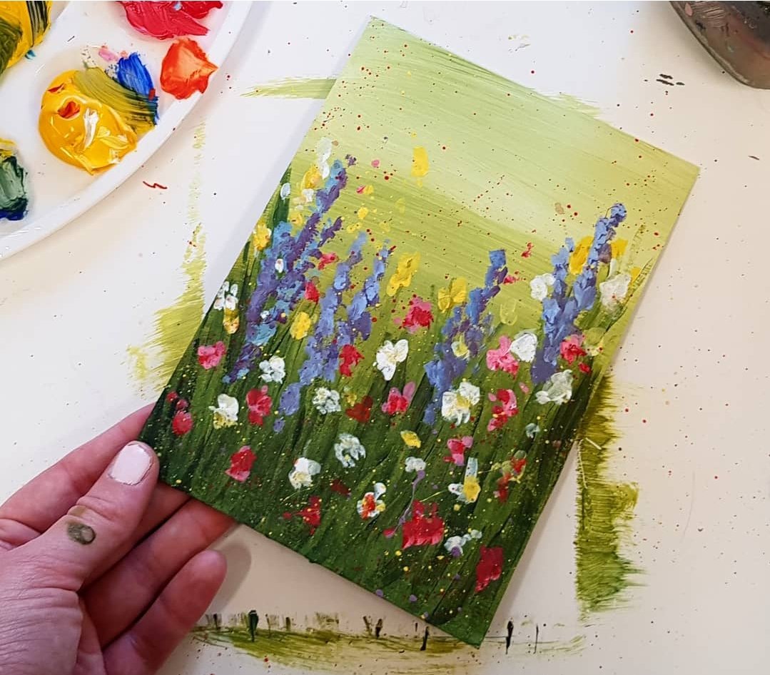 Wildflower Painting and Prosecco Workshop Top Image