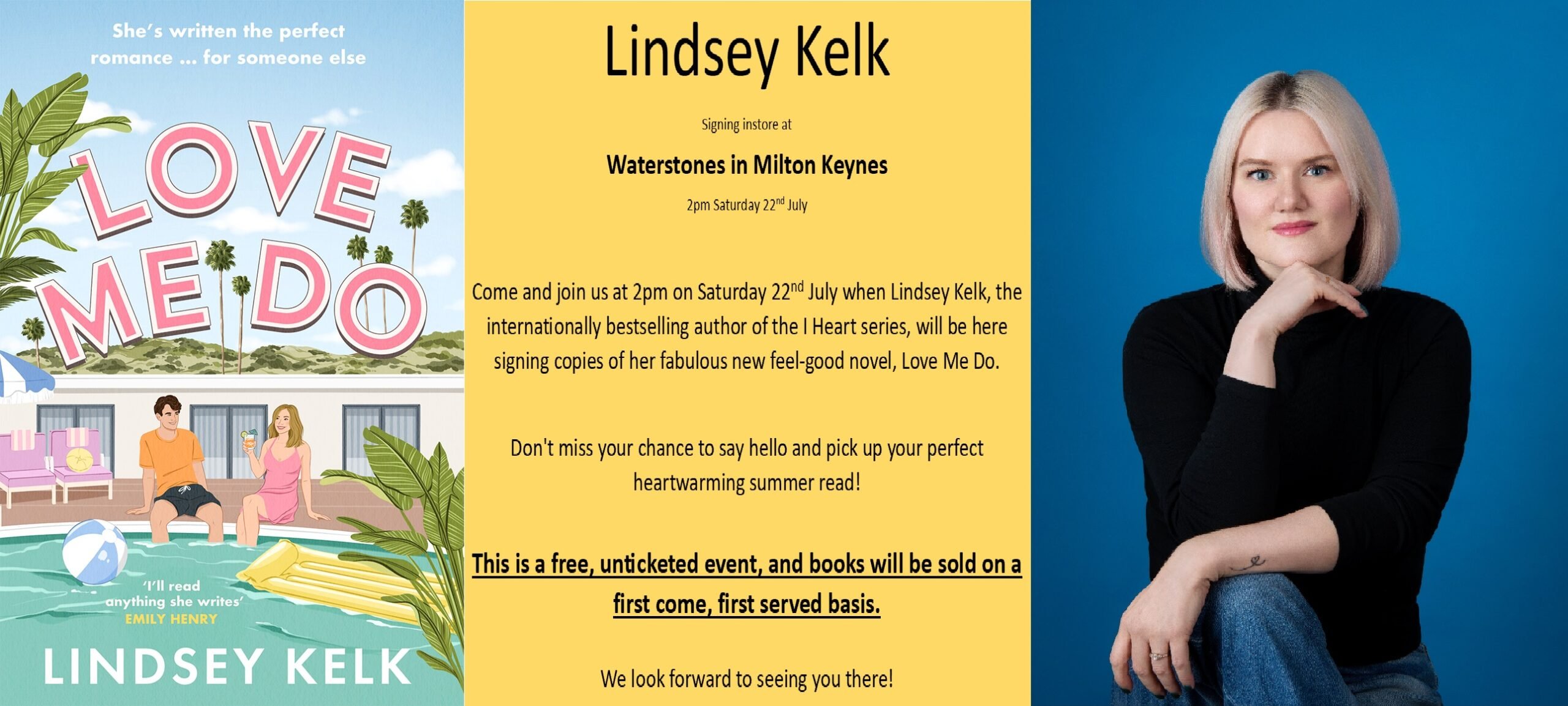 Meet bestselling romance author Lindsey Kelk! Top Image