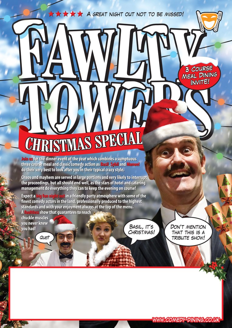 Fawlty Towers Chrismas Comedy Dinner Show 24/11/2023 Top Image