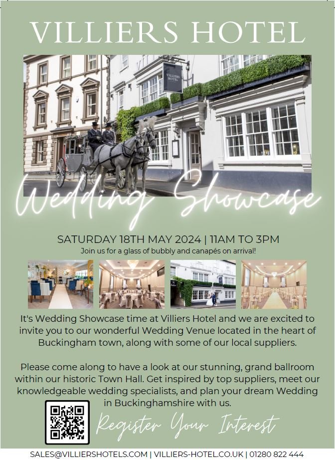 Villiers Hotel – Wedding Showcase – Saturday 18th May 2024