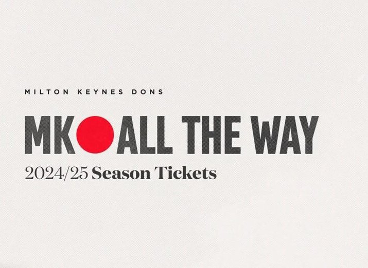 MK Dons announce season ticket price freeze for next season